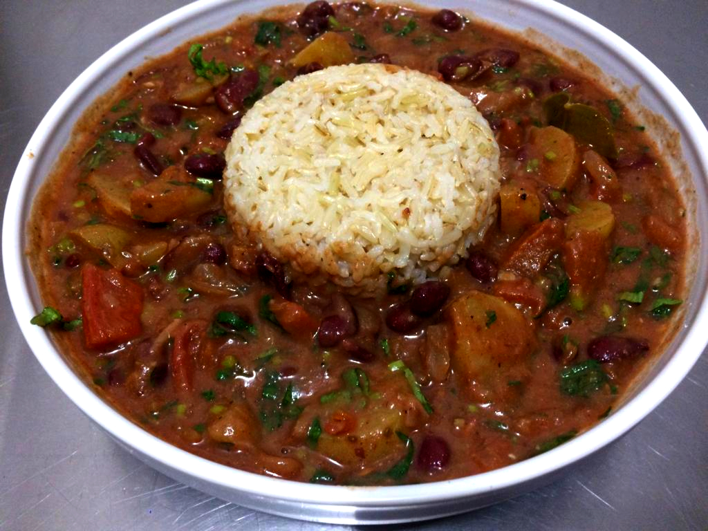 Lubya Afghan Kidney bean curry with wholegrain basmati rice